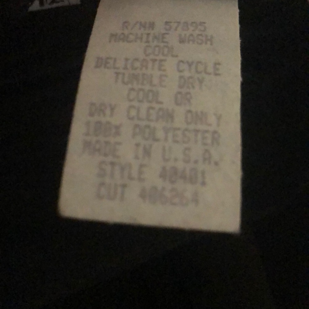 Vintage Black Chiffon Pleated Lined Pull-on Skirt Size 12 - Picture 9 of 13